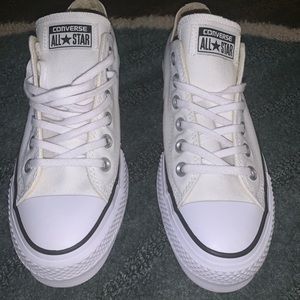 White platform converse
